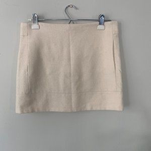 Genuine Wool J. Crew White Miniskirt